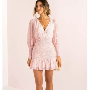 sundae muse pink mini dress